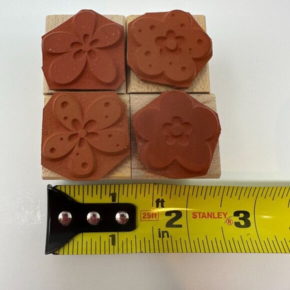 Hero Arts Calico Blossom Woodblock Rubber Stamps LL023 Set Crafting Scrapbooking - Picture 4 of 6